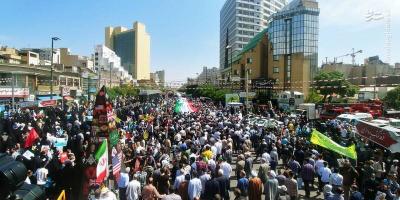 عکس/ سنگ تمام مشهدی‌ها در راهپیمایی روز قدس
