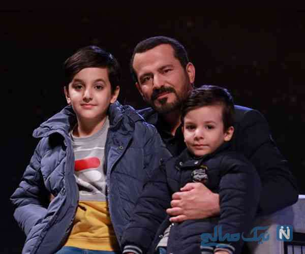 عکس/ عباس موزون در کنار پسرانش