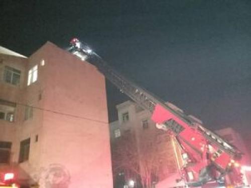 آتش سوزی خوابگاه دانشجویی در تهران 