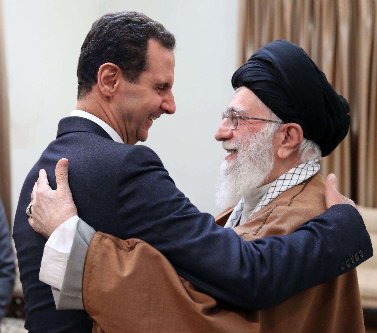 لحظات جالب از از دیدار بشار اسد با رهبری