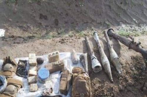  انبار مهمات متعلق به تروریستهای عراق در جنوب «سامرا» کشف شد