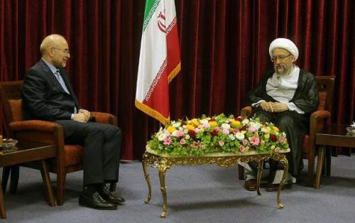 دیدار رئیس مجلس با آملی لاریجانی