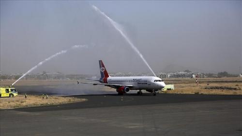  اولین پرواز تجاری از صنعاء به قاهره پس از ۶ سال