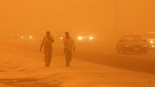  خفگی بر اثر گرد و غبار شدید در عراق