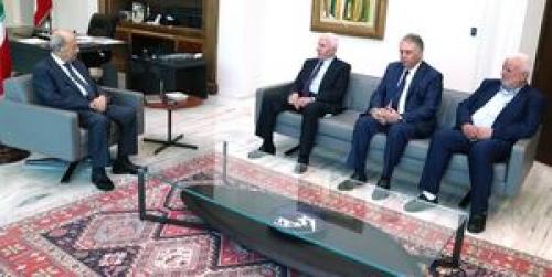  دیدار هیأت فلسطینی با رئیس جمهور لبنان