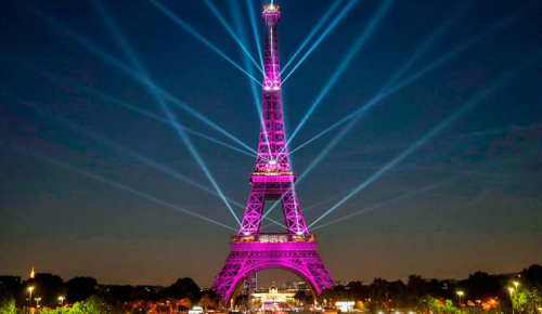 نقاشی برج ایفل برای بازی‌های المپیک پاریس 