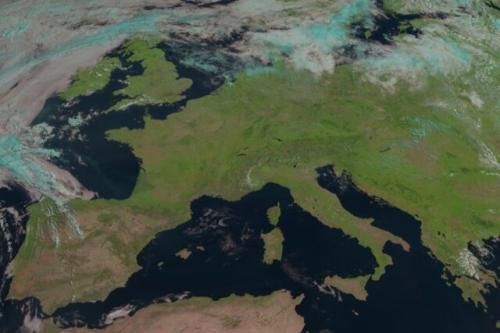  موج بی‌سابقه گرما در اروپا از لنز ماهواره‌های هواشناسی