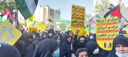 گزارش تصویری / تجمع ضد صهیونیستی مردم تهران در میدان فلسطین