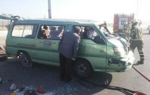  تصادف مرگبار اتوبوس با ون در تهران