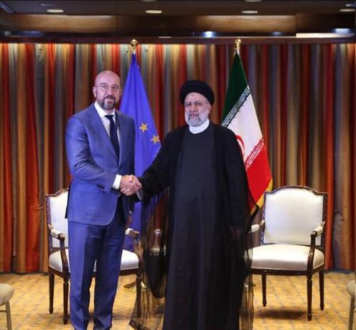  دیدار و گفت‌وگوی رئیس جمهور ایران و رئیس شورای اروپا