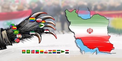  16 پرچم علیه ایران در برلین برافراشته شد/ دعوای ضد نظام در تجمع ضد ایرانی آلمان+ فیلم 