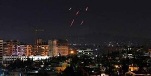  مقابله پدافند هوایی دمشق با اهداف متخاصم