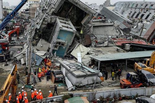  فیلم/ وقوع زلزله شدید در تایوان