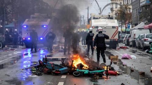 ناآرامی در بروکسل بعد از باخت بلژیک 