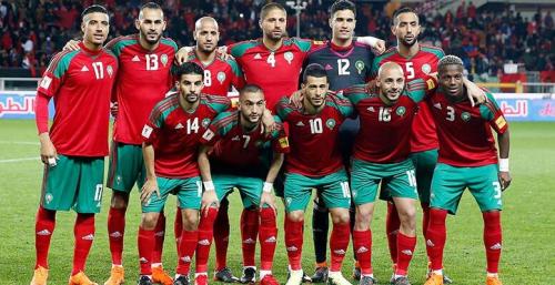 فیلم/ شادی بازیکنان تیم ملی مراکش با پرچم فلسطین
