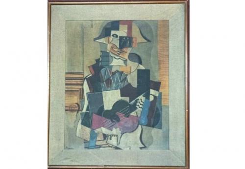 تابلوی منسوب به پیکاسو در موزه ملی ایران چاپ دیجیتال است