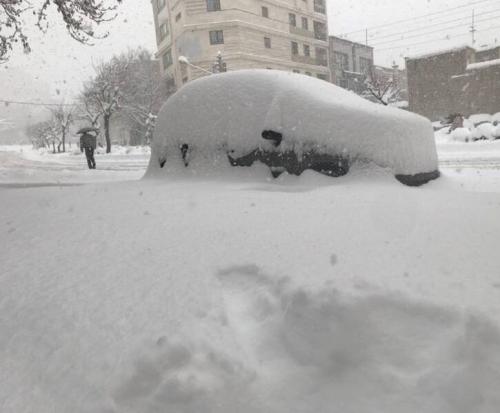 تصاویری زیبا از یک روز برفی در مناطق شمالی تهران