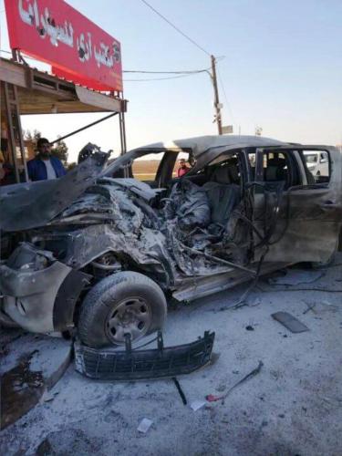 کشته شدن ۳ نظامی وابسته به آمریکا در حمله پهپادی ترکیه به حسکه سوریه
