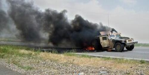 کاروان آمریکا در جنوب عراق هدف حمله قرار گرفت