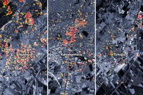 ناسا ویرانی‌های زلزله ترکیه-سوریه را به تصویر کشید