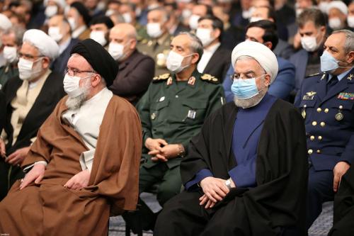 عکس/ روحانی در جلسه مسئولان نظام