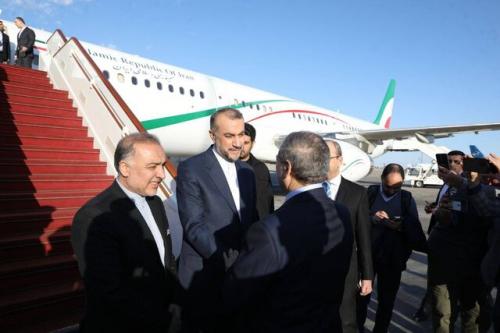 ورود امیرعبداللهیان به فرودگاه دمشق