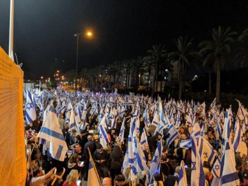 شنبه اعتراضی دیگر علیه نتانیاهو؛ حضور ۵۰ هزار معترض در حیفا