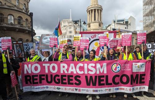تظاهرات علیه برنامه ضدمهاجرتی در سراسر انگلیس