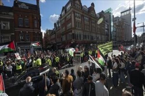 تظاهرات ضد صهیونیستی انگلیسی ها 