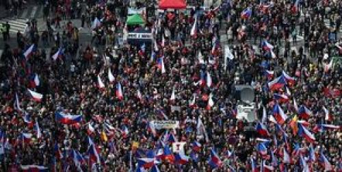 تظاهرات در جمهوری چک علیه شرایط اقتصادی