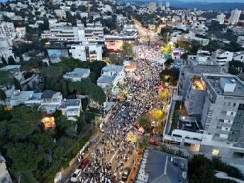 اعتراضات هزاران نفری علیه نتانیاهو در اراضی اشغالی+عکس وفیلم