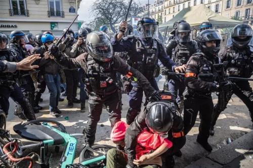  خشونت بی‌سابقه در تظاهرات روز کارگر در فرانسه