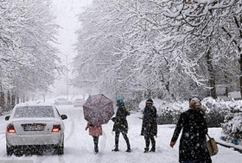 برف بهاری در ورزقان آذربایجان شرقی
