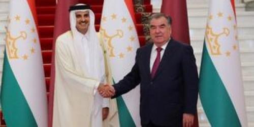 امیر قطر وارد تاجیکستان شد