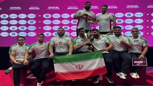  نایب قهرمانی تیم گراپلینگ ایران در آسیا