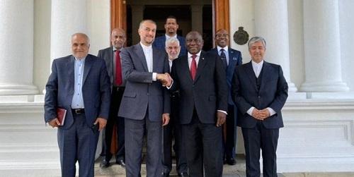  امیرعبداللهیان با رئیس جمهور آفریقای جنوبی دیدار کرد 