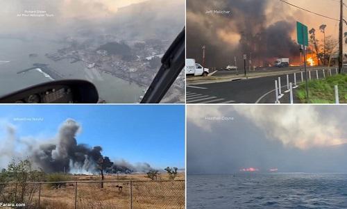  (ویدئو) صحنه‌های آخرالزمانی از آتش‌سوزی‌های هاوایی