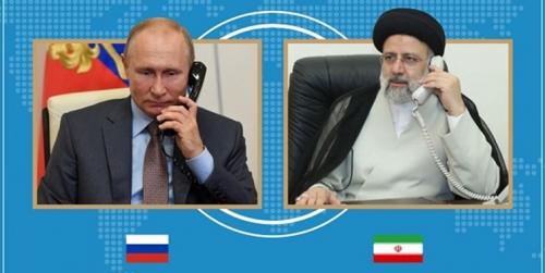  گفت‌وگوی تلفنی رئیسی و پوتین با محوریت تحولات قفقاز و پیشرفت توافقات اقتصادی 