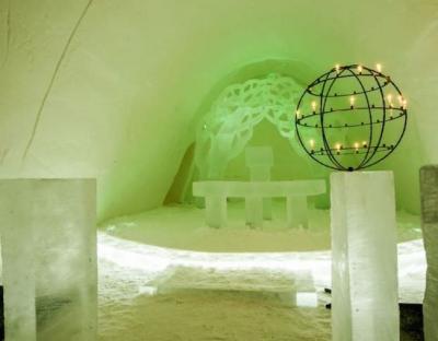 عکس/ هتل زیبای برفی در قطب شمال