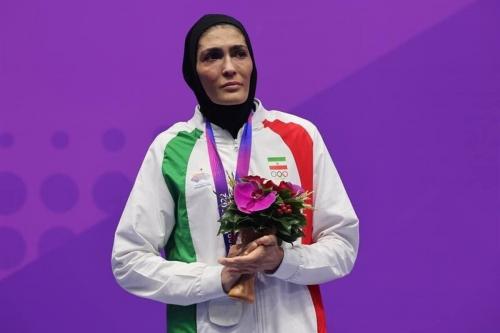 اشک‌های الهه منصوریان بعد از کسب مدال نقره+عکس و فیلم