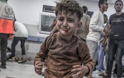 وحشت کودکان از بمباران در غزه+فیلم