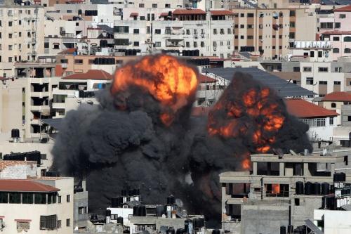 فیلم/ لحظه انفجار خانه فرمانده حماس