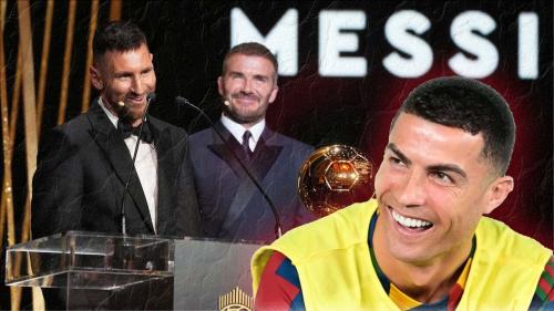 واکنش رونالدو به هشتمین توپ طلای مسی با خنده‌های «رگباری» + عکس