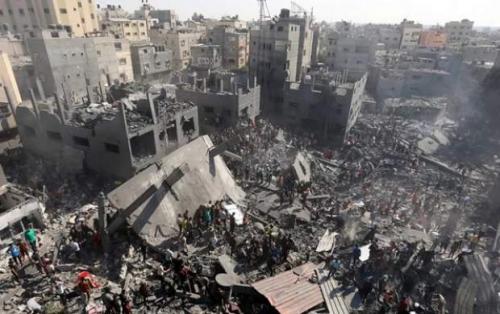 وجود پیکر چند هزار شهید زیر آوارها در نوار غزه