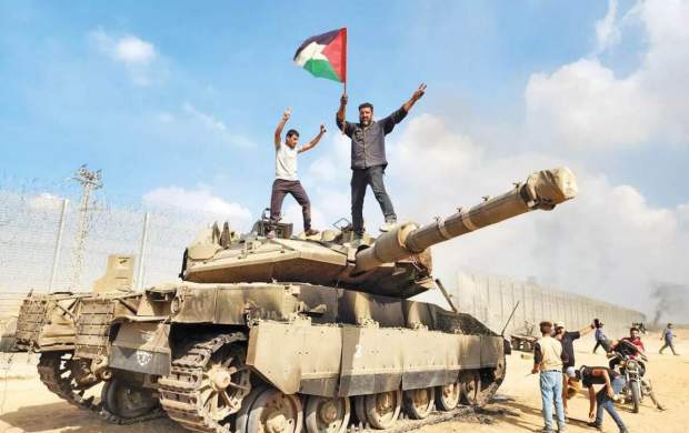 حمایت ضد انقلاب قدیمی از غزه! +فیلم