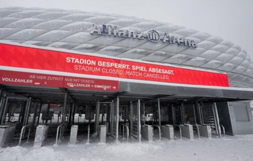 تصاویر زیبا از ورزشگاه بایرن مونیخ در برف