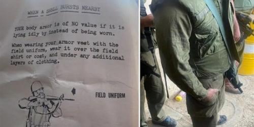  نظامیان اسرائیل از جلیقه‌های ضدگلوله جنگ ویتنام استفاده می‌‌کنند 