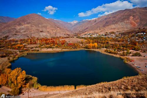 فیلم| جلوه زیبای پاییز در دریاچه اوان الموت