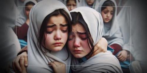 فیلم| وداع تلخ دختران افغانستانی با مدرسه
