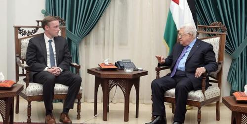 سالیوان درباره اداره غزه با محمود عباس دیدار می‌کند
